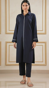 Solid Easy Care Fabric Stitched 2 Piece (Shirt/Trouser)