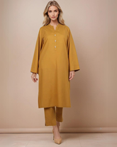 Solid Cotton Stitched 2 Pcs