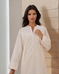 Solid Cotton Stitched 2 Pcs