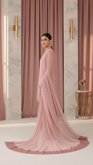 Luxury Pret Solid Chiffon Stitched 3 Piece