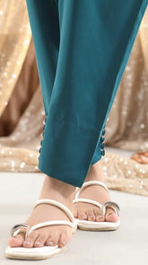 Dyed cotton stitched Shalwar