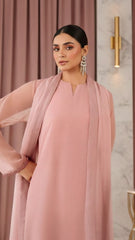 Luxury Pret Solid Chiffon Stitched 3 Piece