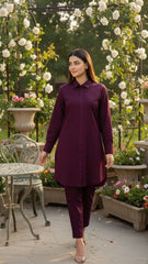 Stripe Cotton Stitched 2 Pcs