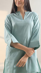 Solid Cotton Stitched 2 Pcs