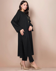 Solid Cambric Stitched 2 Pcs