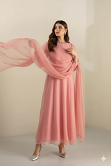 Long Panel Frock – 3 Piece Chiffon