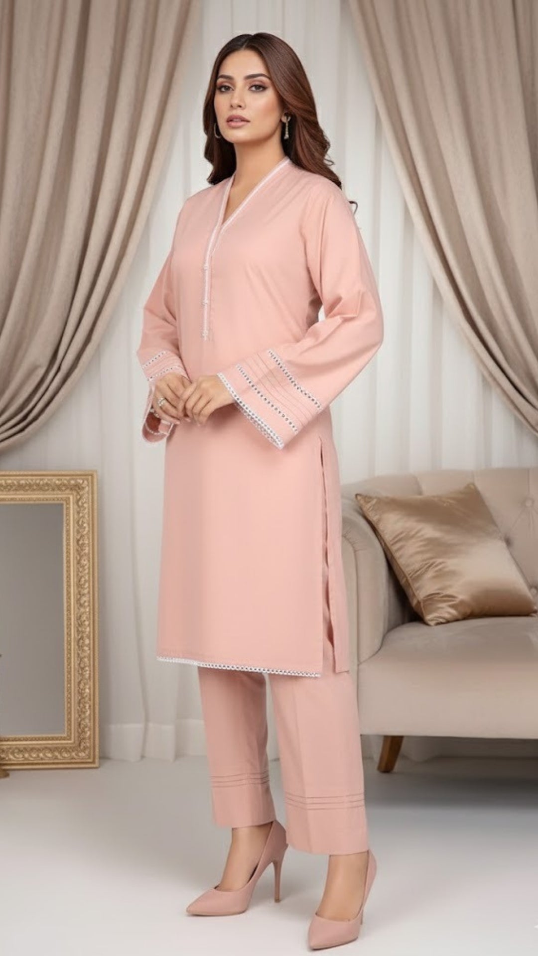 Wash n Wear Stitched 2 Pcs