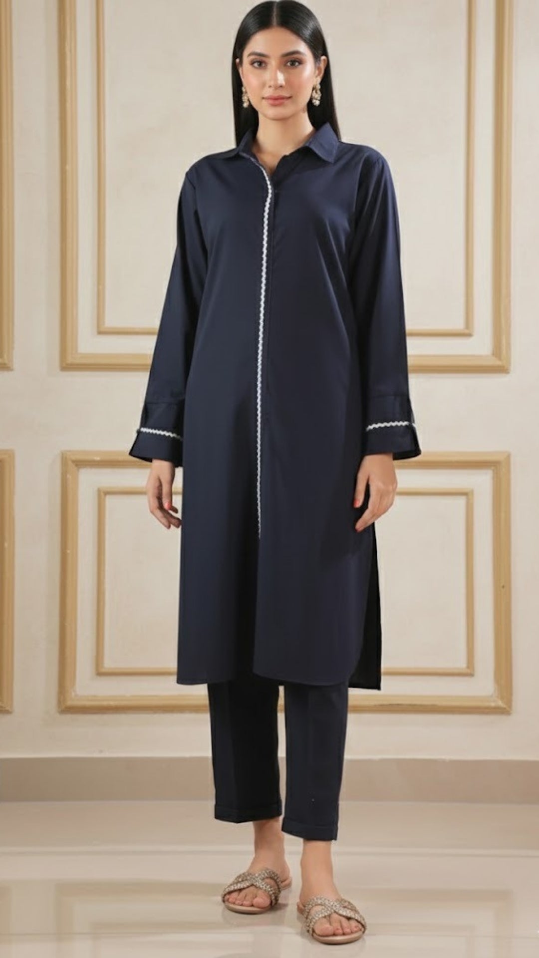 Solid Easy Care Fabric Stitched 2 Piece (Shirt/Trouser)