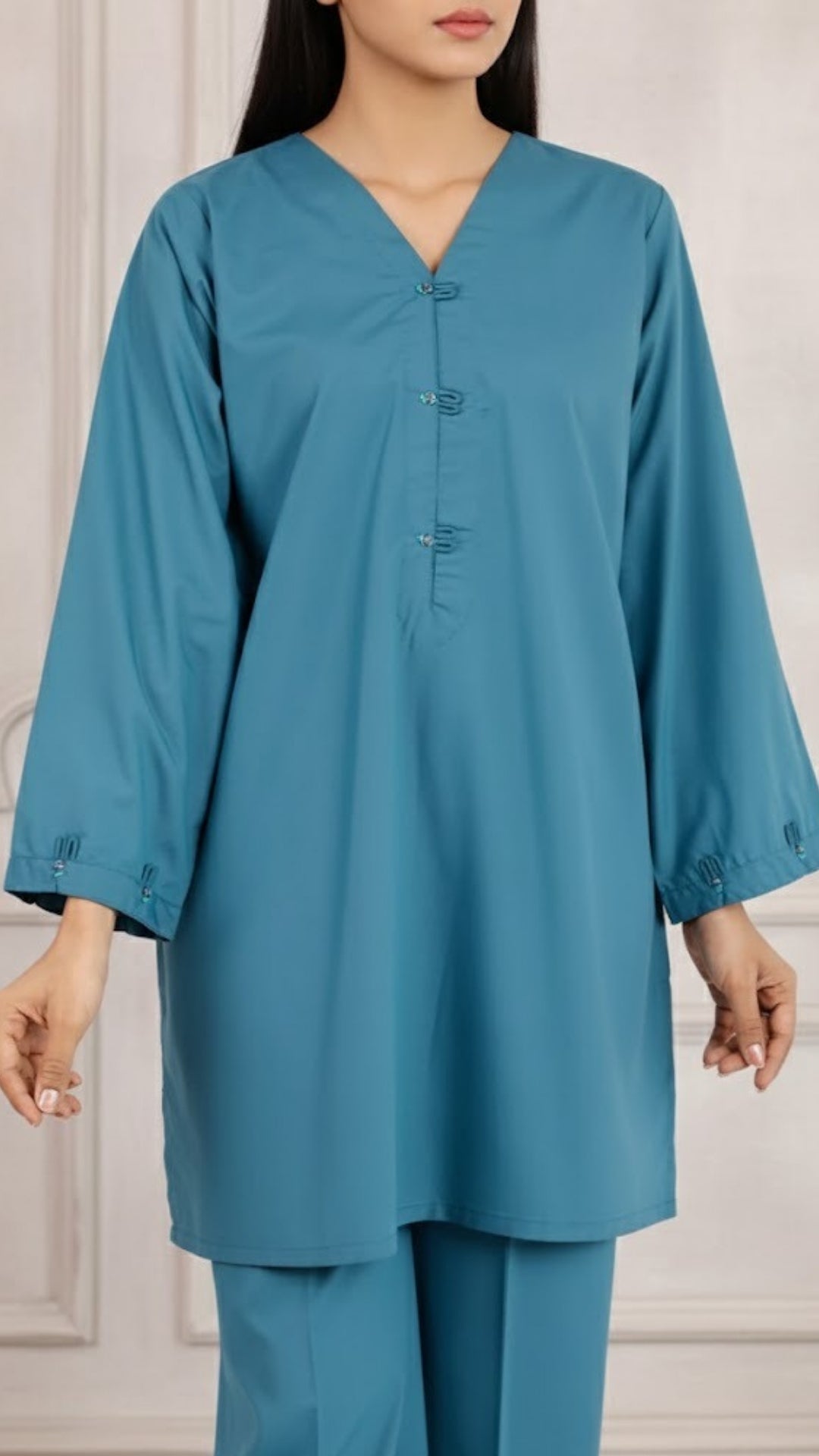 Solid Easy Care Weave Stitched 2 Piece (Shirt/Trouser)