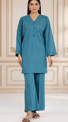 Solid Easy Care Weave Stitched 2 Piece (Shirt/Trouser)