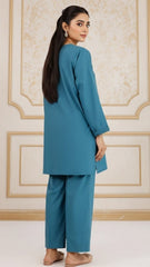 Solid Easy Care Weave Stitched 2 Piece (Shirt/Trouser)
