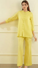 Solid Cotton Dobby Stitched Shirt