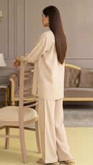 Solid Heavy Cambric Stitched Shirt/Trouser 2 Piece