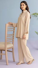 Solid Heavy Cambric Stitched Shirt/Trouser 2 Piece