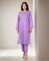 Solid Lawn Stitched 2 Pcs