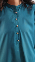 Solid Cotton Stitched Shirt/Trouser 2 Piece