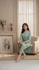 Solid Cotton Stitched Shirt/Trouser 2 Piece