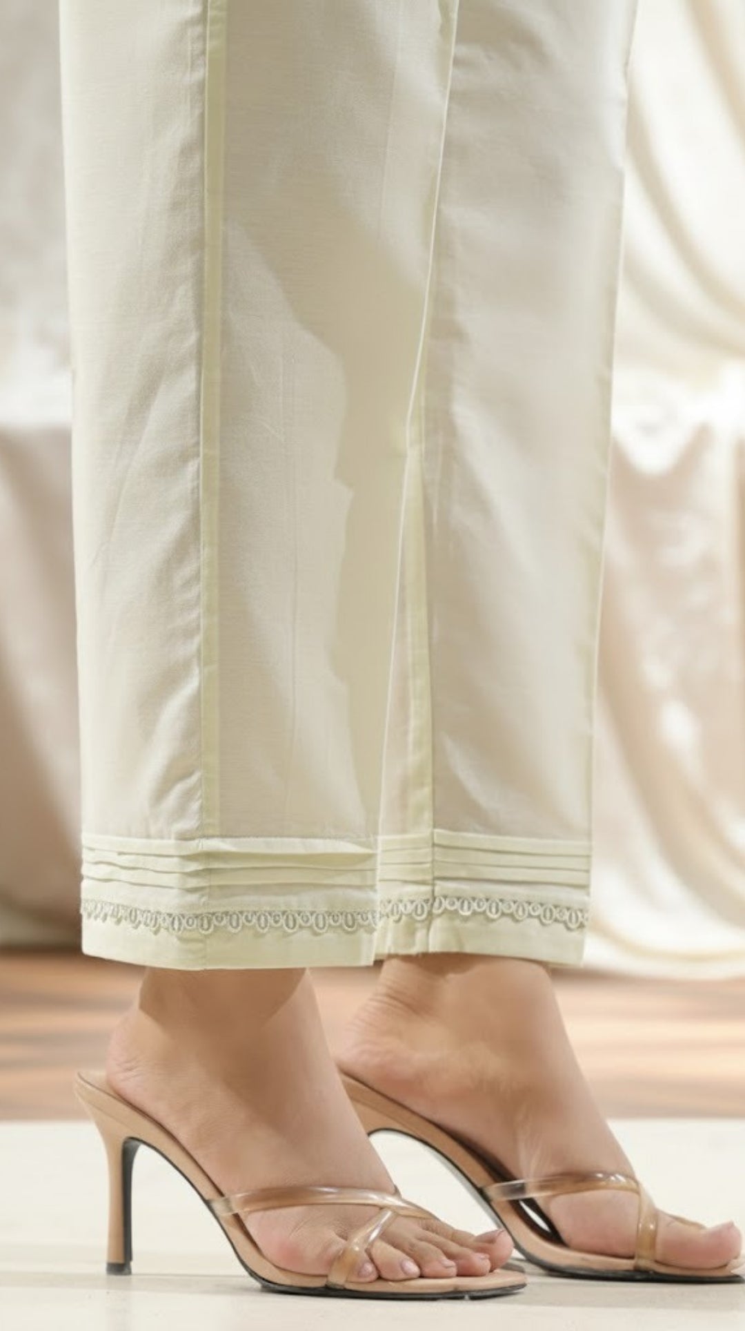 Dyed cotton stitched Trouser