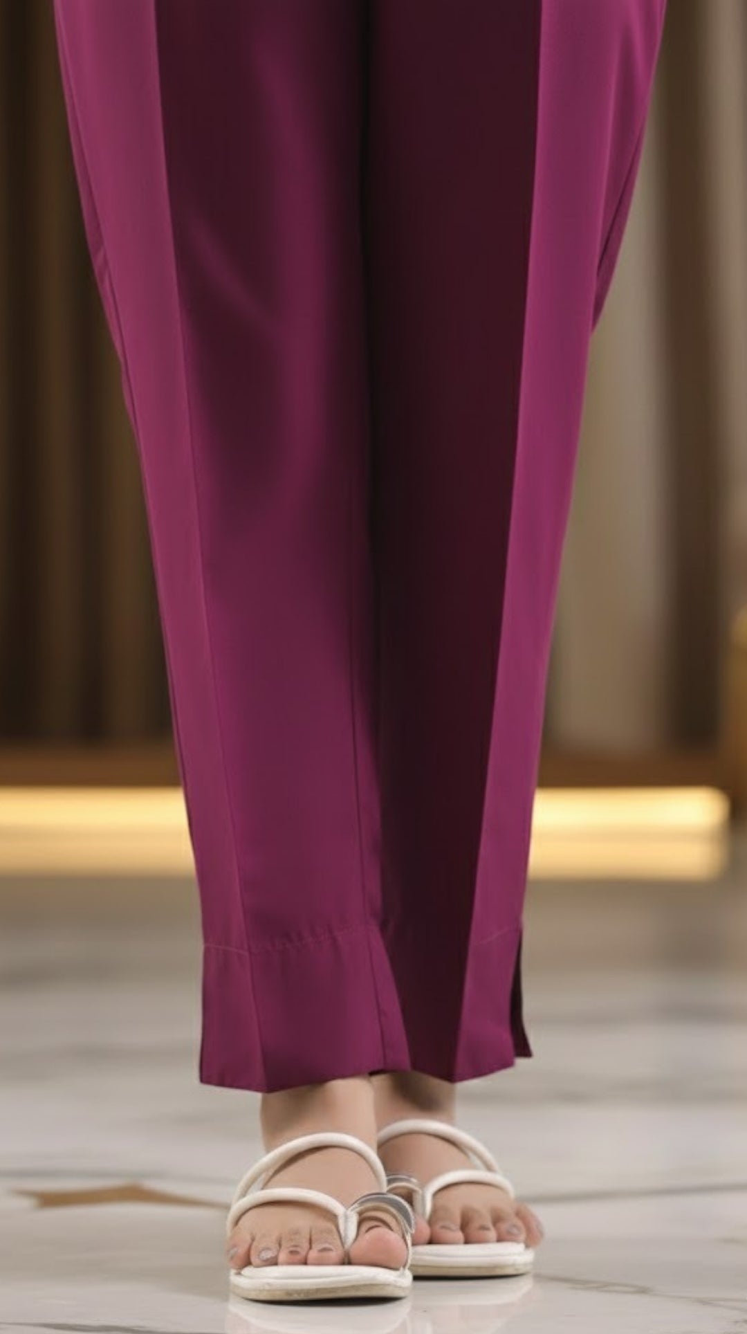 Dyed cotton stitched Trouser