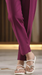 Dyed cotton stitched Trouser