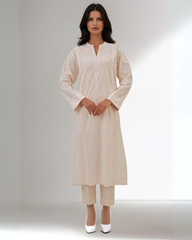 Solid Cotton Stitched 2 Pcs