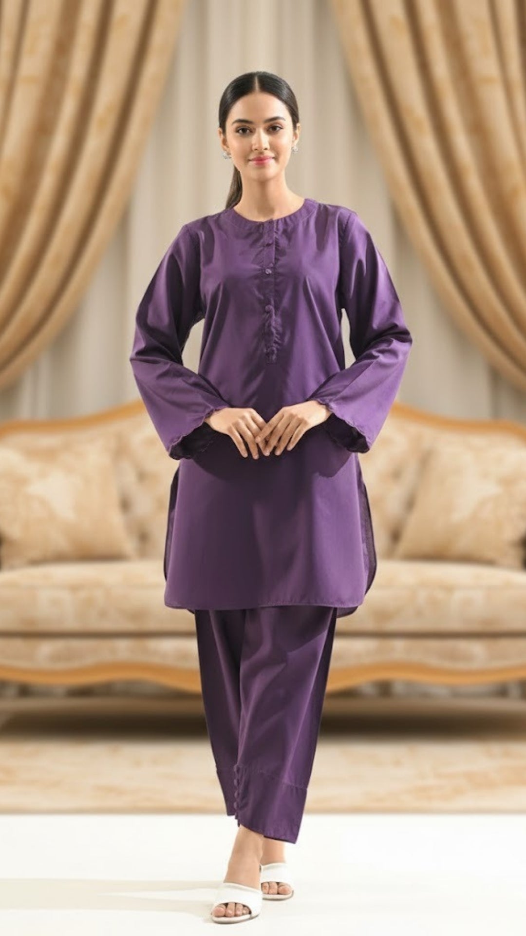 Cotton Stitched 2 Pcs