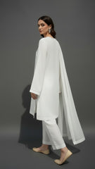 Luxury Pret Solid Premium Cotton Stitched 3 Piece