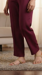 Dyed Cotton stitched Trouser