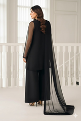 Luxury Pret Solid Chiffon Stitched 3 Piece