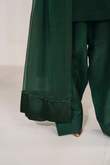 Luxury Pret Solid Chiffon Stitched 3 Piece