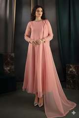 Long Panel Frock – 3 Piece Chiffon