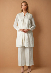 Solid Cambric Stitched 2 Pcs